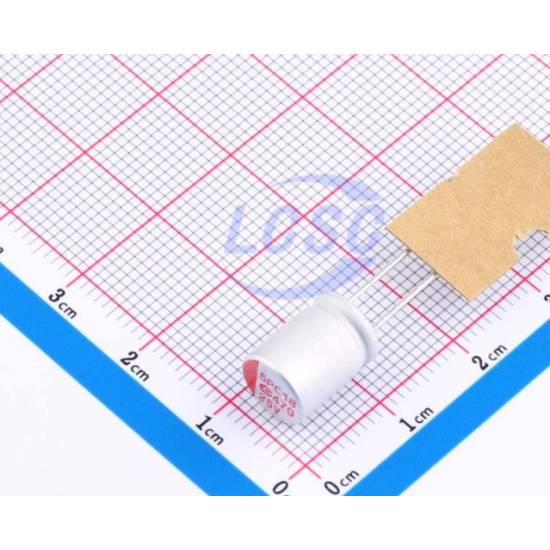 Kondencator 470uF 25V ekstremalnie niski ESR=15mΩ@300kHz  THT, D8xL11mm 5000hrs@105℃