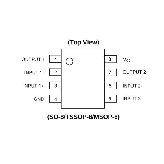 AS358MTR(ES) Standard (General Purpose) Amplifier 2 Circuit Rail-to-Rail Input, Rail-to-Rail Output SOP-8