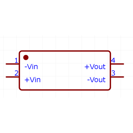 B1205S-1WR2 Isolated Module DC DC Converter 5V 200mA 10.8V~13.2V Input