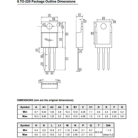 N-Channel 60V 50A 105W TO-220 IRFZ44N(UMW)