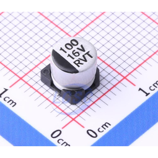 100uF 16V ±20% aluminiowy kondensator elektrolityczny